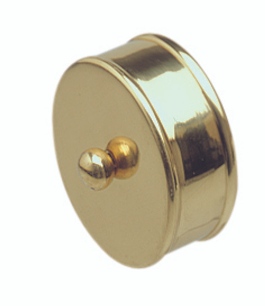 Richard Burbidge RHR02M - 1 Pk2 Brass Medium End Caps