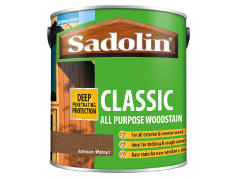 Sadolin (5028484) Classic Wood Protection African Walnut 2.5 litre