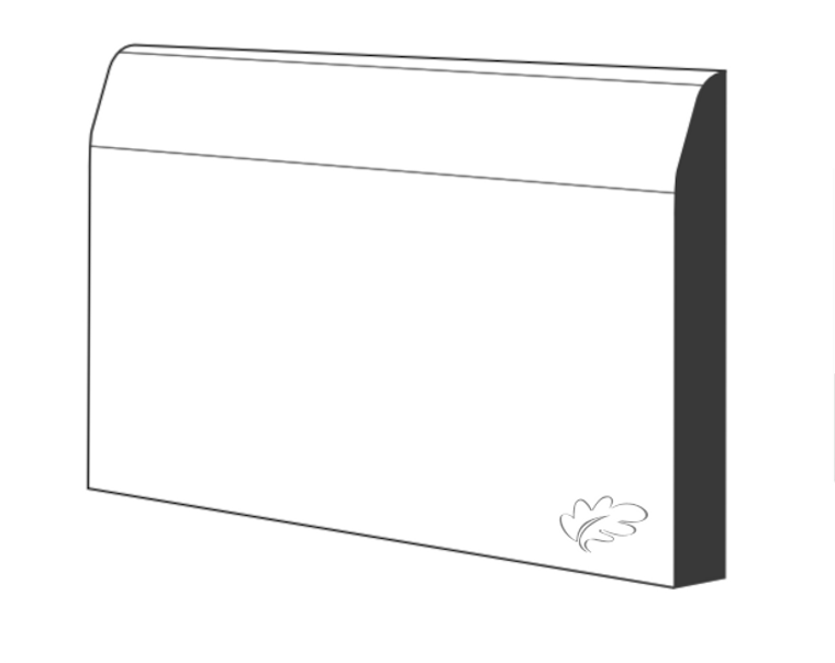 Chamfered & Round - White Primed MDF Skirting & Architrave
