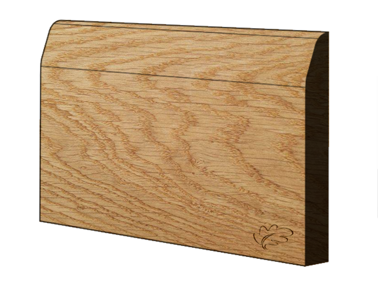 Chamfered & Round - Euro Oak Skirting & Architrave