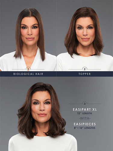 easiHair | easiPieces 12" L X 4" W | Human Hair 