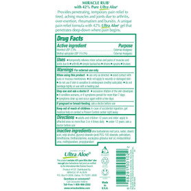 Miracle Rub Pain Relieving Cream 8oz.