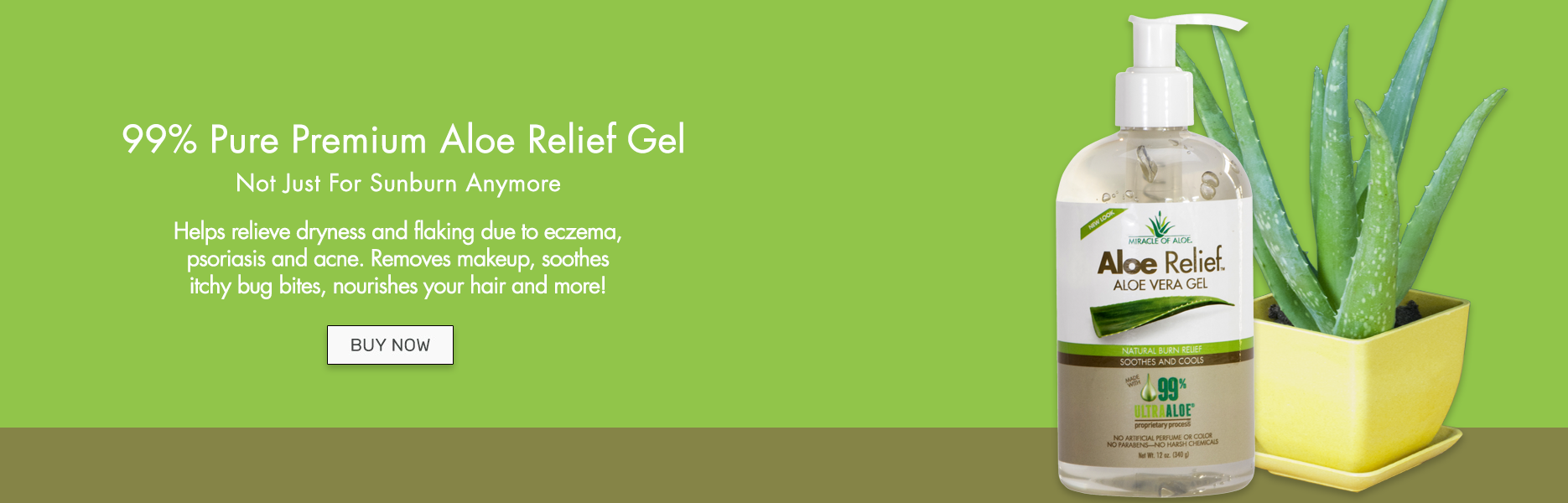 99% Pure Premium Aloe Relief Gel