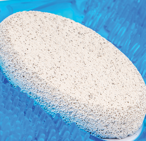 Miracle Cleansing Foot Mat Pumice Stone Close Up.