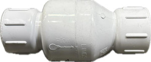 PVC Check Valve, 1" Threaded (T)