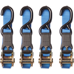 15' x 1"500lb-WLL Webbing W/Ratchet Assy Tie-Down 4Ct