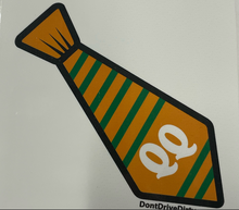 QQ tie (3"x3") stickers (10 Pack)