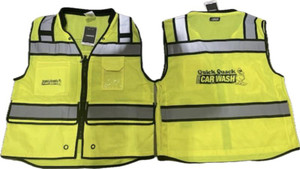 Medium Kishigo logo vest, High viz yellow