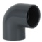 PVC Schedule 80 90° Elbow, 1" Slip × Slip