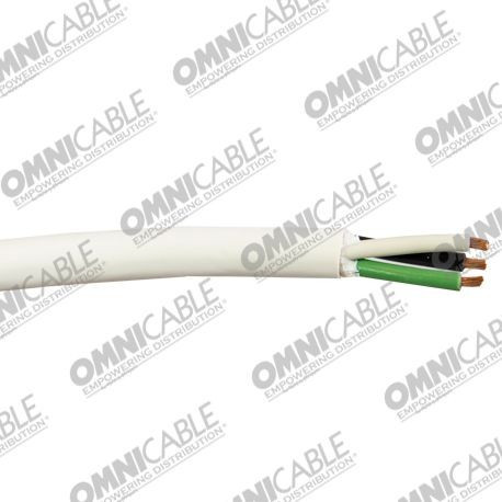 Omni Cable BEJ1603-02 Stranded Bare Copper SJTOOW Portable Cord 16/3 White
