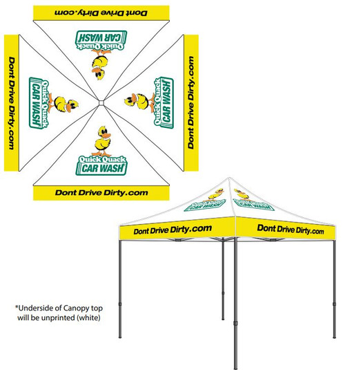 10x10 Commercial  Pop-Up Canopy Frame and polyester top