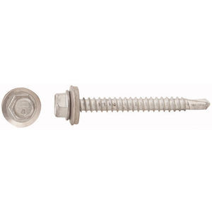 1/4"-14 x 1-1/2" Hex - Unslotted Hex Washer Head Epoxy #3 410 Stainless Steel Bonded Sealing Washer Self-Drilling Screw - Self Tapper
