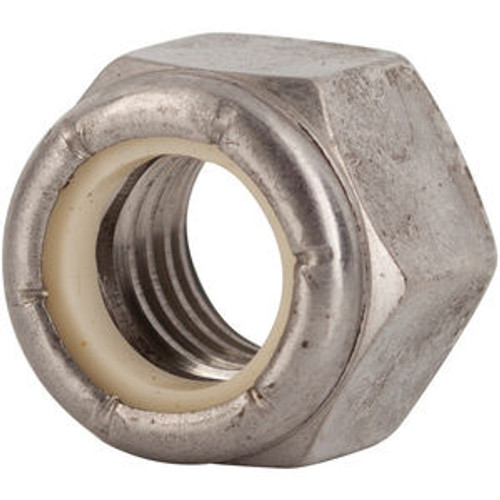 3/8"-16 Grade 18-8 NE Stainless Steel Nylon Insert Lock Nut