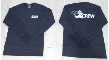 Crew Long Sleeve, Tee, black, 100% cotton, 5XL