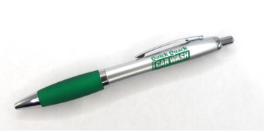 Silver and green custom Pen