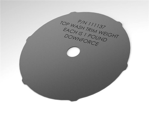 5LB Top Wash counter weight - 13.3" diameter x 1/8" thick stainless (5 required)