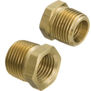 1/2" Male NPT x 1/4" Female NPT Brass Bushing