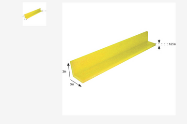 UHMW "L-angle" 5ft long pcs