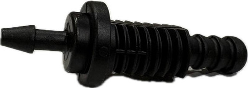 QSOAP Barbed Nozzle Fitting, Polypropylene, Black