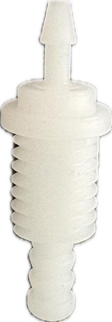 QSOAP Barbed Nozzle Fitting, Polypropylene, White