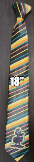 Tie Black Stripes - 18"