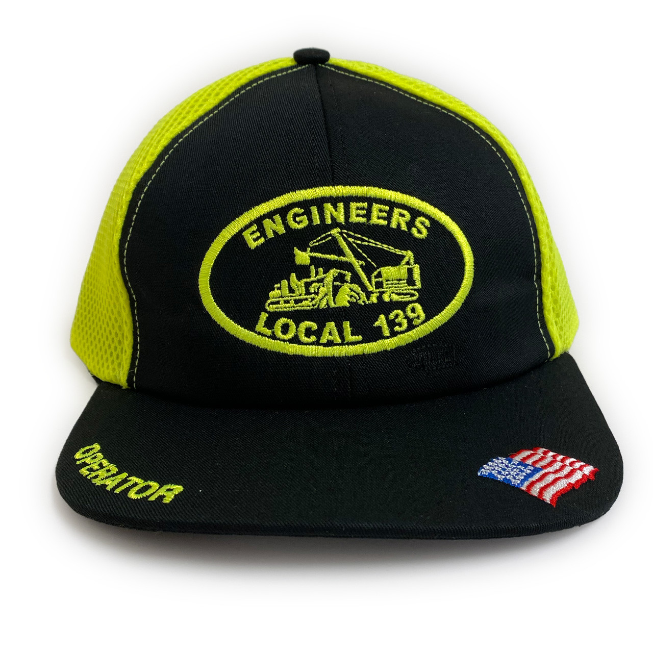 Safety Green Mesh Back Operator Hat 139 Engineer Gear