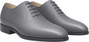 Gray mass-produced dress shoes