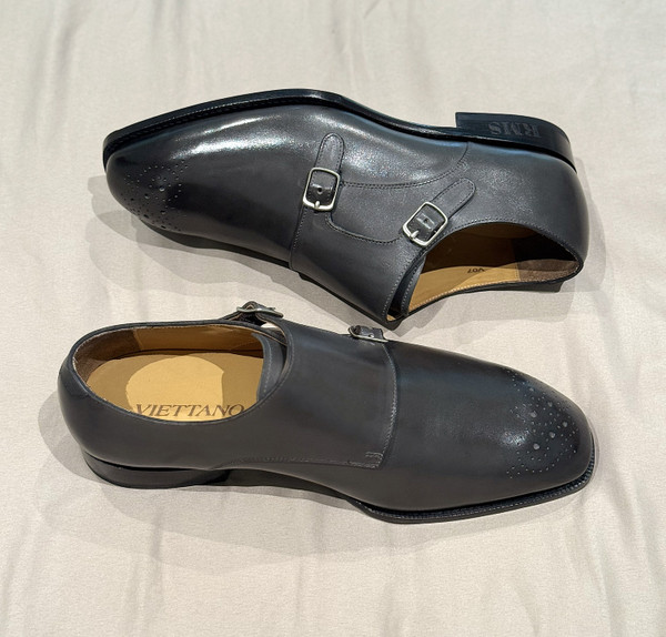 Customer image of custom brogue, monkstrap oxford dress shoes