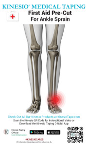Kinesio First Aid Pre-Cut - Ankle Sprain - Out of Stock