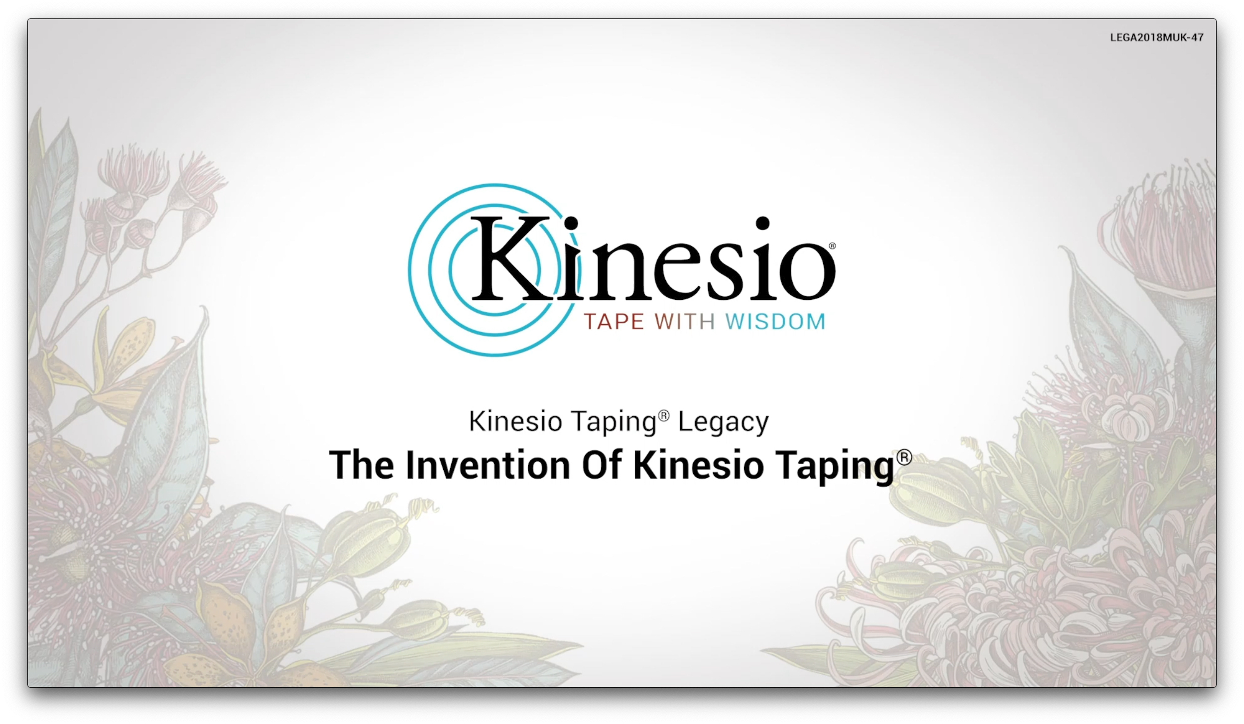 The Invention Of Kinesio Taping® Kinesio Tape