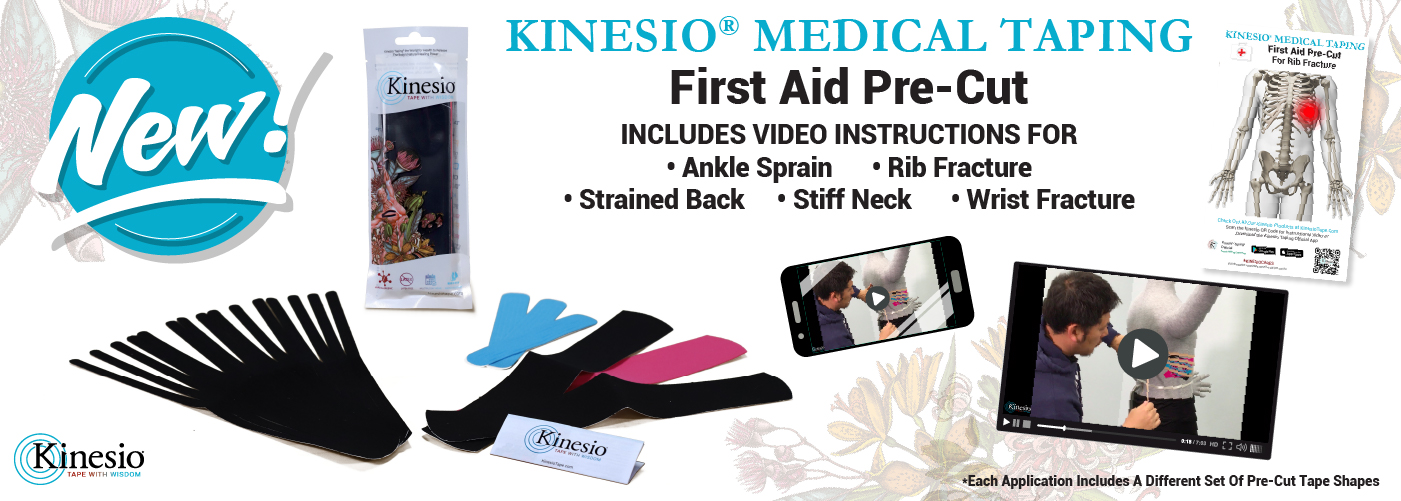 NEW! Kinesio Medical Taping FIRST AID PRECUTS Kinesio Tape