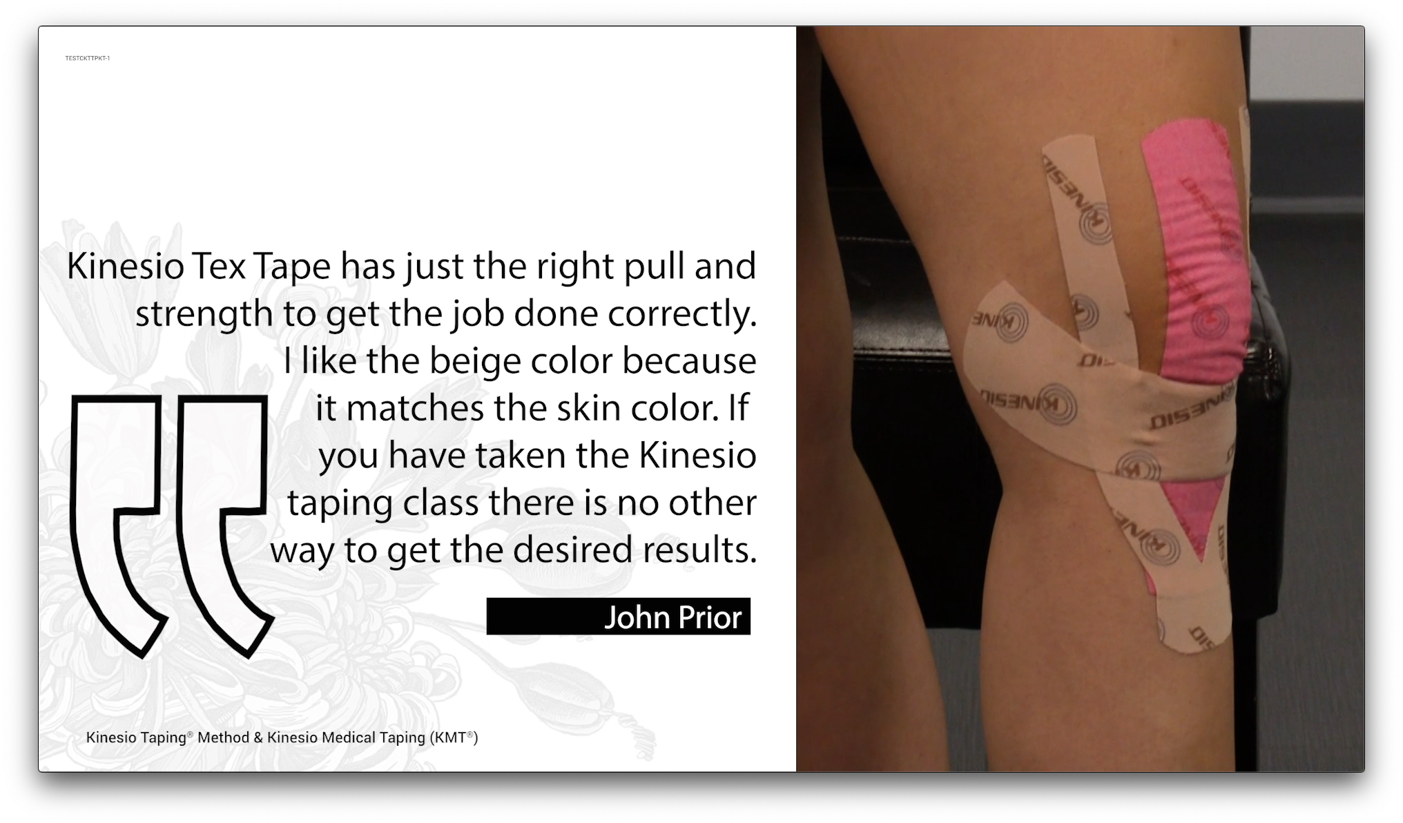 Kinesio Tape Testimonials Todd Bentley & John Prior Kinesio Tape
