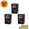 3 x Fotolux BP-300 26V 300Wh 20400mAh V-mount V-lock Li-ion Battery (with D-tap & USB Output)