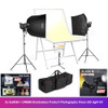  Godox 2x SL60IIBi + 1x LP400Bi Bi-color Shadowless Product Photography Three LED Light with Photographic Table (100 x 60cm) Kit