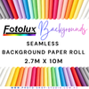 Fotolux Seamless Background Paper Roll 2.7m  x 10m  for Photo Studio 