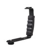 Fotolux LB-2HS Dual Hot Shoe L Bracket Camera Flash Air Bracket 