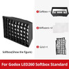 Fotolux 43 x 30cm Quick Set Up LED Light Panel Softbox with Grid for Godox LED260CPro