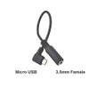 Fotolux Micro USB Male to 3.5mm Female Mic Jack (13cm)