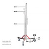 Fotolux ZD120 3m Foldable Stainless Steel Pro Light Stand with Casters