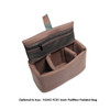 FLUXO BK10 DSLR Camera Shoulder Bag - Brown(29 x 22 x 11.5cm)