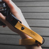 FLUXO W05-LW Handmade Leather Camera Wrist Strap with Slide Buckle (Light Wood) 