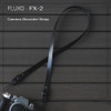 FLUXO FX-2-WBK Handmade Waxed Leather PD Quick Release Camera Shoulder Strap (Black) 