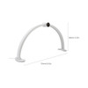 Fotolux TM75-WT 75cm 48W Bi-color LED Half Moon Foldable Tabletop Light  - White (3000K-6000K)