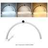 Fotolux TM75-WT 75cm 48W Bi-color LED Half Moon Foldable Tabletop Light  - White (3000K-6000K)