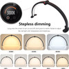 Fotolux TM75-BK 75cm 48W Bi-color LED Half Moon Foldable Tabletop Light - Black (3000K-6000K)