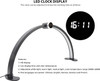 Fotolux TM75-BK 75cm 48W Bi-color LED Half Moon Foldable Tabletop Light - Black (3000K-6000K)
