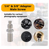 Fotolux LS03 1/4" to 3/8" 2-way Screw for Tripod / Monopod Head