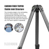 Sunwayfoto TL3240CK+XB-44DL Knight Carbon Fiber Flip Lock Travel Tripod with Low Profile Ball Head Kit