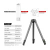 Sunwayfoto TL3240CK+XB-44DL Knight Carbon Fiber Flip Lock Travel Tripod with Low Profile Ball Head Kit