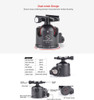 Sunwayfoto T3650CM+XB-52 Master Series Carbon Fiber 5-section Twist Lock Travel Tripod with Low Profile Ball Head Kit (Max Load 25kg)